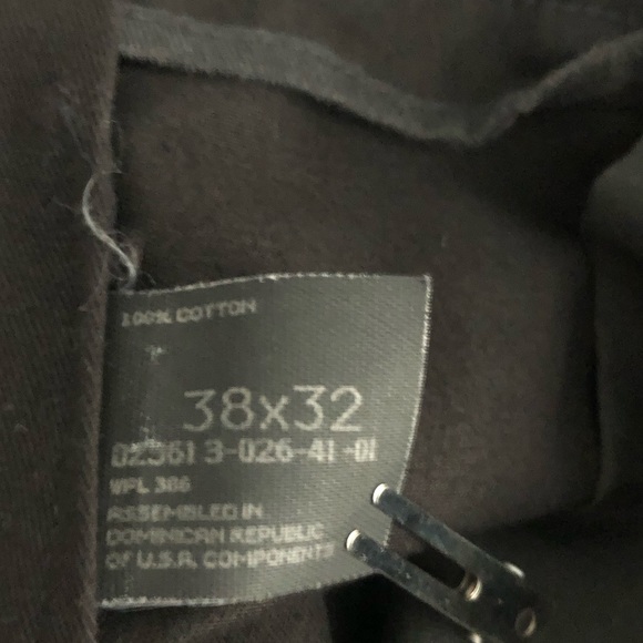 Haggar Casuals Black Plants 38 X 32 No Iron Cotton Pants - Picture 9 of 9